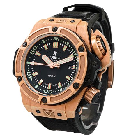 hublot diver 4000m rose gold|Hublot dive watch.